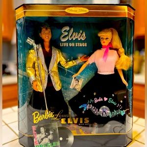 1996 Elvis Barbie and Ken Dolls NRFB